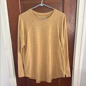 American Eagle Mustard Yellow Long Sleeve Top